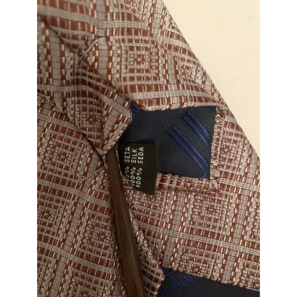 Lancetti Silk Tie - GEOMETRIC Squares pattern